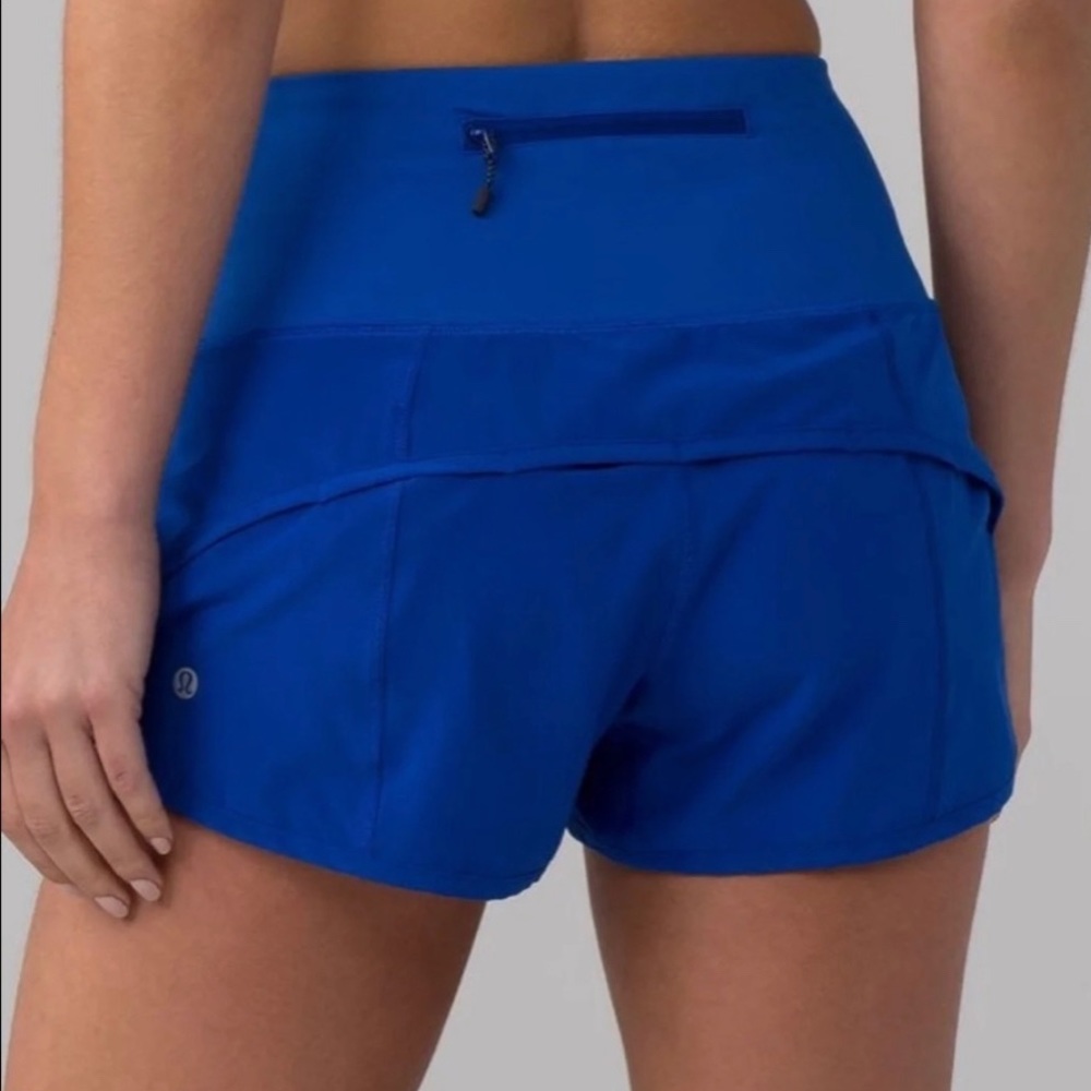 Lululemon Speed Shorts- high waist 2.5” Jet Stream
